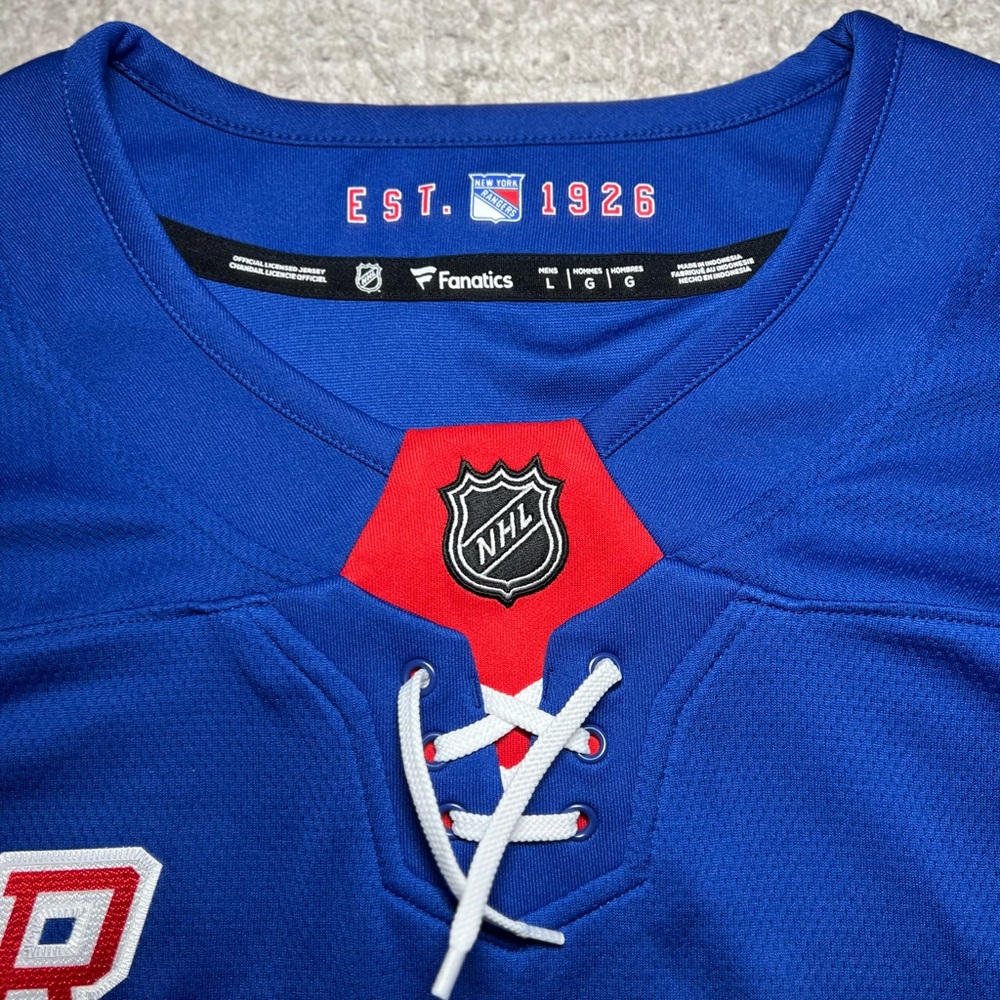 Artemi Panarin New York Rangers Branded Premier Breakaway Player Jersey - Blue - Picture 3 of 6